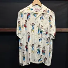 名作】サンサーフ ケオニオブハワイ 春一番 和柄 アロハシャツ XS 桜