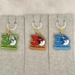 ポケモン ポケチャーム 30周年ロゴマスコット2 モクロー、ニャビー、アシマリ