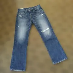 Abercrombie & Fitch ダメージストレートデニム W31 L30のサムネイル
