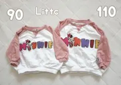 Littc(リトシー)×ディズニー 裏毛トレーナー　90 / 110