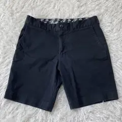 アバハウス ハーフパンツ ショートパンツ ブラック ストレッチパンツ 01