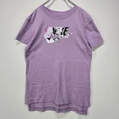 NIKE【ナイキ】半袖　Tシャツ　花柄ロゴ　スウッシュ　キッズ