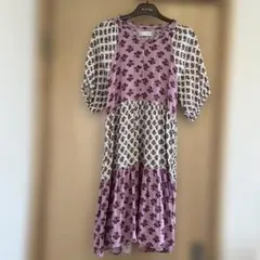 ZARA 花柄 半袖ワンピース 11-12歳