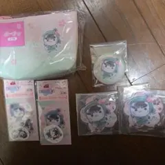 忍たま乱太郎 フリューくじ ポーチ アクスタ 缶バッジ カード 中在家長次