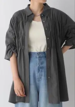 レプシィム　シャーリング5分袖シャツ