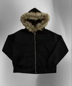 【美品・レア】ファージップパーカー y2k グランジ sk8 opium 海外M