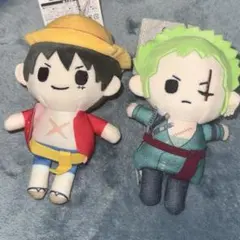 ONE PIECE ぬいぐるみ ゾロ サンジ セット - メルカリ