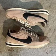 NIKE ナイキ コルテッツ スニーカー ベージュ ネイビー 25.5cm
