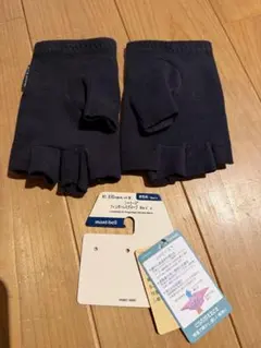 モンベル　シャミース フィンガーレスグローブM ブラック