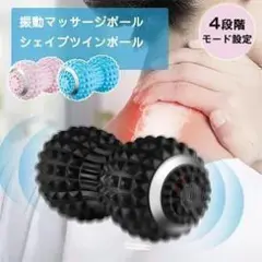 シェイプツインボール　ブラック　黒　筋膜リリース　エクササイズ　振動 3