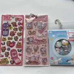 ハローキティ・シナモロール シールセット