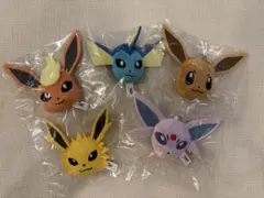 ポケットモンスターボールチェーン付 フェイスぬいぐるみ　5種セット