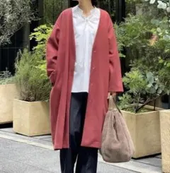 BEARDSLEY ウールライクバルーンコートローズピンクのサムネイル