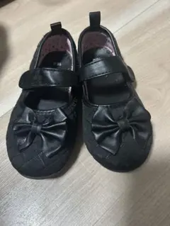 ブラックリボン付きフォーマルシューズ 18.0 卒園式　入園式