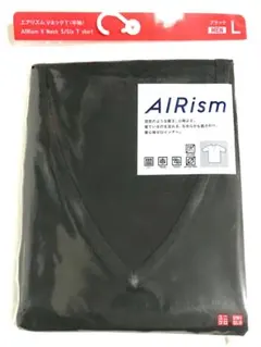 ユニクロ　エアリズム　半袖V首Tシャツ Lサイズ　新品　★9023E
