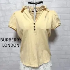 BURBERRYバーバリー ロゴポロシャツ ノバチェック バターイエロー y2kのサムネイル