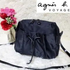 美品❤️アニエスベー ボヤージュ ショルダーバッグ ナイロン エナメル 軽量