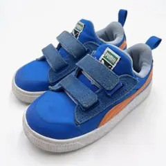 PUMA プーマ キッズスニーカー 16cm ブルー スリッポン 2way