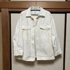 ニコアンド niko and ホワイト ボタン付き ジャケット　④ 春アウター