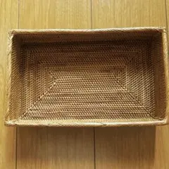 A4長方形ボックス○柄入○アタ○バリ島○1349.1○A4サイズ○アジアン