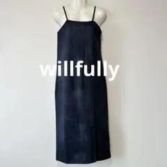 デニム ロングワンピース