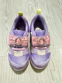 【新品未使用】MoonStar ラプンツェル スニーカー 18cm パープル