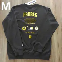 パドレス　スウェット　トレーナー　長袖　Mサイズ　バックプリント　ロゴ　新品