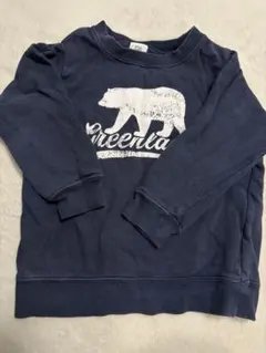 devirock クマプリント トレーナー ネイビー　110