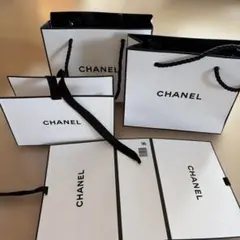 CHANEL ショップ袋 ホワイト　各 2枚セット　口紅・シャドウ用