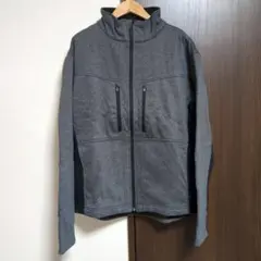 グレー フルジップ フリースジャケット