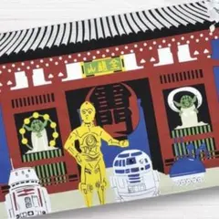 スターウォーズ 手ぬぐい さくらツアース゛　浅草 雷門 R2-D2 ヨーダのサムネイル