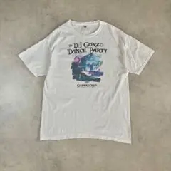 00s Fruit of the Loom Tシャツ ホワイト DJ GONZO