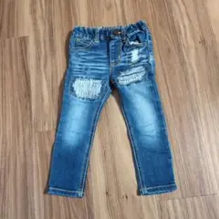 BREEZ ストレッチデニムパンツ 95cm ダメージ加工