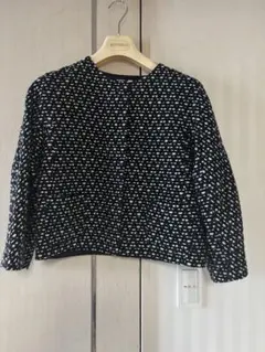 ツイード ノーカラージャケット