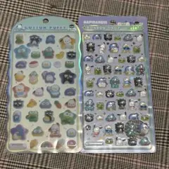 正規品 はぴだんぶい ボンボンドロップシール コットンパフィー 2種セット