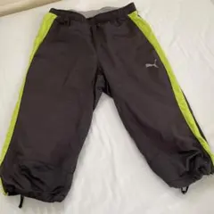 PUMA トレーニングパンツ Sサイズ ブラック×ライムのサムネイル