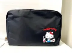 レスポートサック　サンリオ キティ　ビッグポーチ ブラック