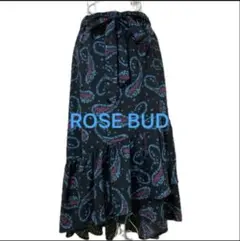 【ROSE BUD】イレギュラーティアードスカート　美品