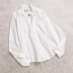 フランクアンドアイリーン LUKE コットンボイル シャツ 長袖 ホワイト