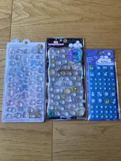 シマエナガ　しまえなボンボン　ジュエルプチドロップ　ドロップブロックシール　3点