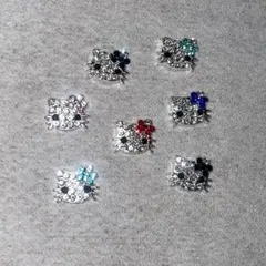 サンリオ　ハローキティ　ネイルパーツ　耳つぼジュエリー　キラキラ 7個セット