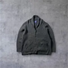 PendletonショールカラーカーディガンXLラムウール　グレー ペンドルトン