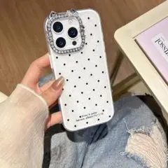 ドット 猫 iPhone15ケース 新品未使用