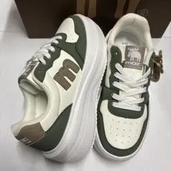 最終お値下げ❗️MOZ配色厚底軽量スニーカー