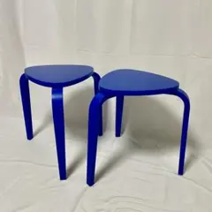 IKEA KYRRE シルレ スツール ブルー イケア 2脚のサムネイル