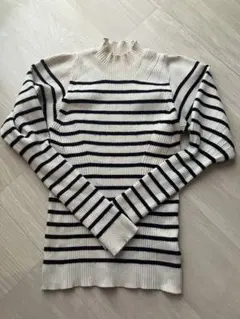 今月掲載削除最終価格SNIDEL ストライプ ハイネックセーター