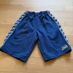 asics ネイビー ハーフパンツ