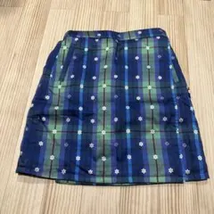 マリクレール　中綿キルティング　スカート　防寒　ゴルフウェア　リバーシブル
