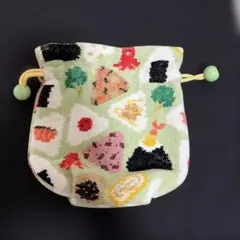 美品　フェイラー　おにぎり 巾着 ポーチ　オムスビコロリンのサムネイル