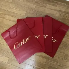 Cartier ショップ袋 (大）4枚セット